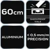Poziomnica poziomica aluminiowa budowlana, 3 libelle, 60cm, Podgląd zdjęcia produktu 9