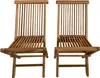 Axi Mina Ensemble De 2 Chaises De Jardin Pliantes En Bois Voir les images du produit 2