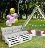 Amilian Palettenkissen SET Gartenkissen mit Rückenkissen Produktbild-Vorschau 3