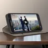 Hülle mit Klappe für Samsung Galaxy J7 (2016), schwarz, mit Produktbild-Vorschau 3