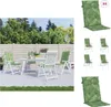 vidaXL Hochlehner-Auflagen 4 Stk. Blattmuster Stoff -  Produktbild-Vorschau 1