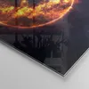 Bilder auf glas - Universum Erde Feuer Globus - 30x30cm - Produktbild-Vorschau 5