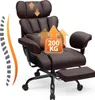 HOFFREE Ergonomická kožená kancelářská židle, vysoká otočná Náhled obrázku produktu 9