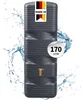4rain QUADRO serbatoio a parete 170 L, grigio grafite Anteprima dell’immagine prodotto 1