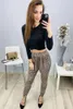 Pantaloni aladdin da donna pantaloni harem; leo-marrone Anteprima dell’immagine prodotto 2