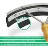 Schweissmesser für Pferde mit Holzgriff & Zacken, Putzzeug Produktbild-Vorschau 6
