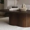 Couchtisch Dunkelbraunes Mangoholz - Oval - 120x70x35cm - Produktbild-Vorschau 7