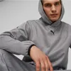 Puma Fit Taped Fleece Kapuzen Sweatshirt, grau, S, Herren Produktbild-Vorschau 5
