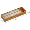 LS-LebenStil 3-fach Holz Folienspender Bambus Schubladen Produktbild-Vorschau 3