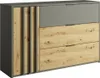 Schlafzimmer Set 3-teilig mit Bettgestell 180x200 cm modern Produktbild-Vorschau 2