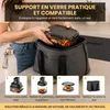 Extralink Glass Air Fryer Friteuse à air chaud 4 L, 60–200 Voir les images du produit 4
