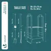 VOUNOT® Kaminholzregal mit 4 Kaminbesteck, Metall Produktbild-Vorschau 3