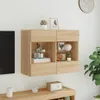 Tv-wandmeubel met LED-verlichting 78,5x30x60,5 cm sonoma Productafbeelding-voorbeeld 4