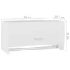 The Living Store Kleiderschrank Weiß 70x32,5x35 cm Produktbild-Vorschau 9