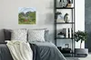 MuchoWow® Poster Monets Haus mit bunten Blumen im Garten in Produktbild-Vorschau 4