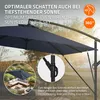 ML-Design Ampelschirm Ø 330 cm Navy-Blau Alu Rechteckig, Produktbild-Vorschau 4