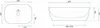 Technical drawings of a sink with dimensions. Anteprima dell’immagine prodotto