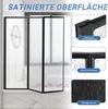 Jayseuw Box doccia 120x140 cm, parete pieghevole a tre ante Anteprima dell’immagine prodotto 5
