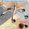 Bürostuhl Rollen, 5er Set Bürostuhlrollen, Ersatzrollen, Produktbild-Vorschau 3