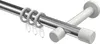 Interdeco Gardinenstange / Vorhangstange Chrom / Weiß, Typ Produktbild-Vorschau 1