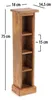 HOLZ CD REGAL TOWER | 75cm, Holzregal, Buch CD Rack mit 4 Produktbild-Vorschau 3