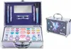 A makeup case and its contents are displayed, along with a closed makeup case. Produktbild-Vorschau