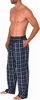 Herren Schlafanzug Pyjama Hose lang kariert aus Baumwolle ; Produktbild-Vorschau 2
