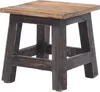 Fusshocker PALO | 27x26cm (HxB), rustikaler Holzhocker Produktbild-Vorschau 1