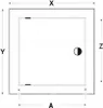 Revisionsklappe Revisionstür Metallische FEINZ - 30x30 cm - Produktbild-Vorschau 3