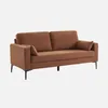 sweeek - 3-Sitzer-Sofa mit Cordbezug - Terrakotta Produktbild-Vorschau 1