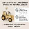 Traktor mit Karaffe & 6 Gläsern – Geschenk für Männer | Produktbild-Vorschau 4