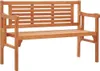 vidaXL Banc de jardin pliable 120 cm en bois massif Voir les images du produit 3