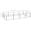 The Living Store Hundezwinger Silbern 8 m² Stahl Produktbild-Vorschau 6
