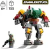 A LEGO Boba Fett mech and minifigure are displayed against a white background. Information icons and text are present in the top left corner, and a 'SAMMLERSTÜCK' badge is at the top. Produktbild-Vorschau