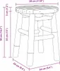 vidaXL Hocker Bambus Natur 30 x 30 x 36 cm Bambus Produktbild-Vorschau 8