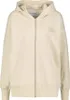 Damen-Kapuzen-Sweatshirt Beige aus recycelter Baumwolle mit Produktbild-Vorschau 3