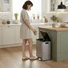 Vidacharmy Cubo de Basura Reciclaje 2 x 20L (40L), Acero Vista previa de la imagen del producto 8