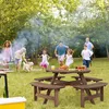 KOMFOTTEU Gartentischset für 8 Personen, Picknicktisch Set Produktbild-Vorschau 7