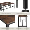2 bancs Fairfield - Bois foncé industriel, rustique Voir les images du produit 4
