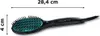 A black Rowenta hair straightening brush is shown on a white background with measurement indicators. Produktbild-Vorschau