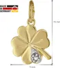 trendor 39026 Halskette für Mädchen mit Kleeblatt-Anhänger Gold auf Silber 6 Produktbild-Vorschau