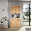 Küchenbuffet Vicco Raul Weiß/Goldkraft Eiche 83.6 x 188.5 Produktbild-Vorschau 3