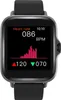 A smartwatch displaying heart rate data and a graph. Voir les images du produit
