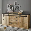 Sideboard SHELTON-61 in Old Style hell Nb. mit anthrazit, Produktbild-Vorschau 2