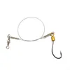 5Pcs Anti-Bite Edelstahl Draht Leader Angelgeräte Haken Produktbild-Vorschau 4