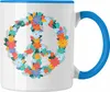 Trendation - Peace Zeichen Tasse Frieden Hippie 90er 80er Produktbild-Vorschau 1
