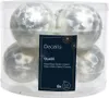 Weihnachtskugeln Glas 7cm x 8 Stück - Weiß Eislack Produktbild-Vorschau 1