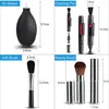 A collage of four product images, each showing a different camera cleaning accessory with dimensions labeled. Voir les images du produit