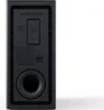 The back of a black soundbar is shown against a white background. Produktbild-Vorschau