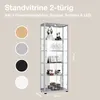K-Möbel witryna szklana stojąca w kolorze aluminium / Podgląd zdjęcia produktu 8